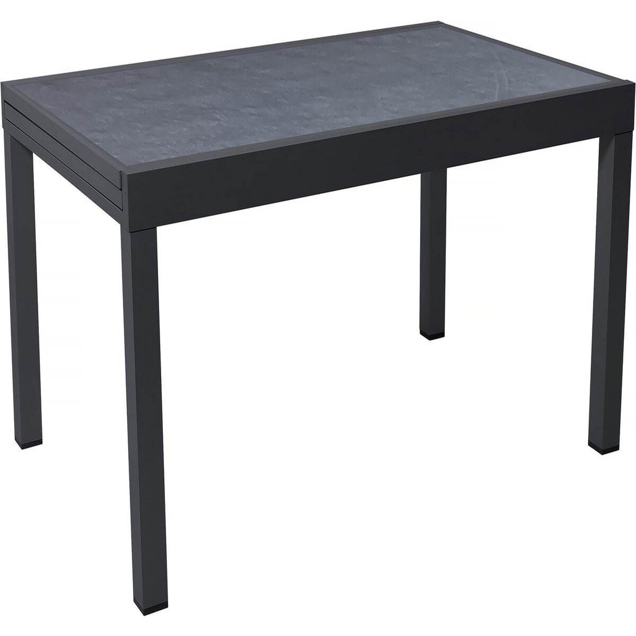 Habitat et Jardin Table de jardin en aluminium extensible  lagos  - 140/280 x 90 x 76 cm - noir