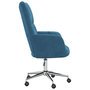 Voir la diapositive 4 : VIDAXL Chaise de relaxation Bleu Velours