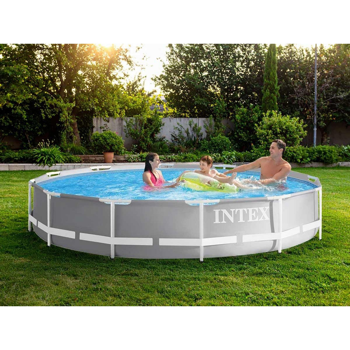 INTEX Piscine tubulaire Prism Frame ronde 3,66 x 0,76 m - Intex