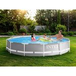INTEX Piscine tubulaire Prism Frame ronde 3,66 x 0,76 m - Intex