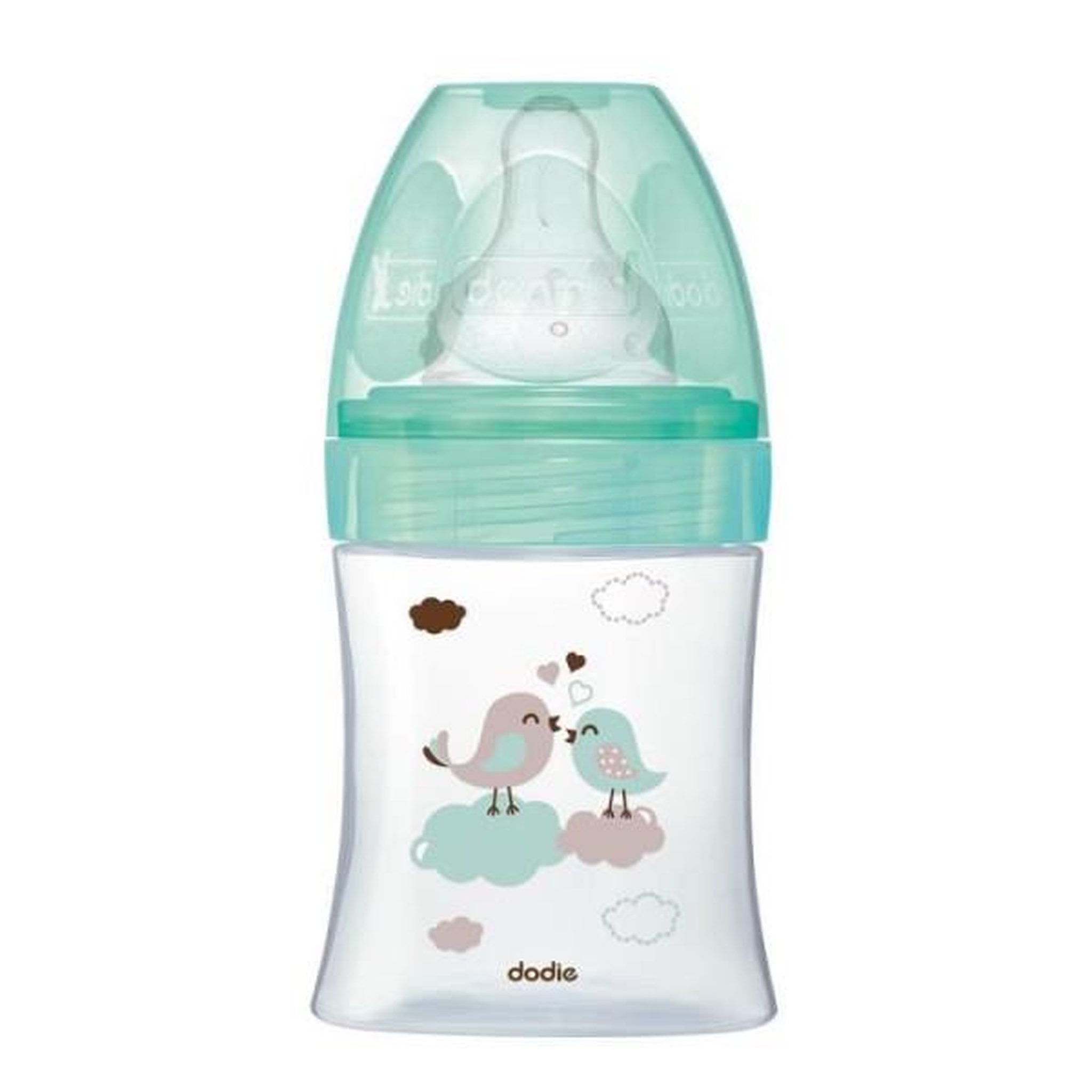 DODIE Dodie - Biberon Initiation+ Verre 150ml Vert Oiseaux
