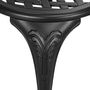 Voir la diapositive 4 : OUTSUNNY Ensemble salon de jardin 2 places avec table ronde style rétro fonte alu noir