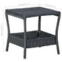 Voir la diapositive 5 : VIDAXL Table de jardin Gris fonce 45x45x46,5 cm Resine tressee