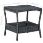 Voir la diapositive 5 : VIDAXL Table de jardin Gris fonce 45x45x46,5 cm Resine tressee