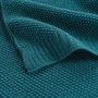 Voir la diapositive 3 : Paris Prix Plaid Déco Uni  Tricotine  125x150cm Émeraude