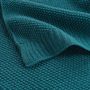 Voir la diapositive 3 : Paris Prix Plaid Déco Uni  Tricotine  125x150cm Émeraude