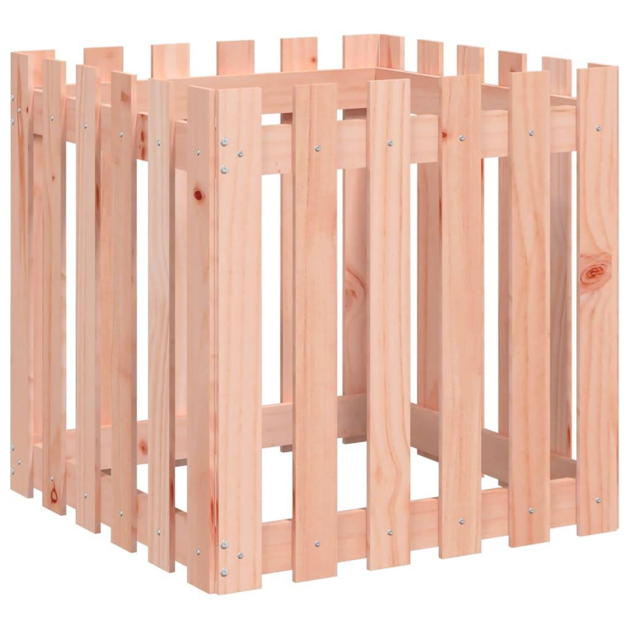 Voir la diapositive 4 : VIDAXL Jardiniere avec design de cloture 60x60x60 cm Douglas massif