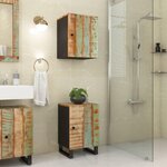 VIDAXL Armoire de salle de bain 38x33x58cm bois massif de recuperation