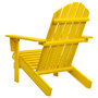 Voir la diapositive 4 : VIDAXL Chaise de jardin Adirondack bois de sapin massif jaune