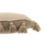 Voir la diapositive 3 : Paris Prix Coussin Déco Tissé  Floches  45x45cm Taupe
