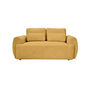 Voir la diapositive 2 : BEST MOBILIER Mahina - canapé droit 2 places - en tissu bouclette