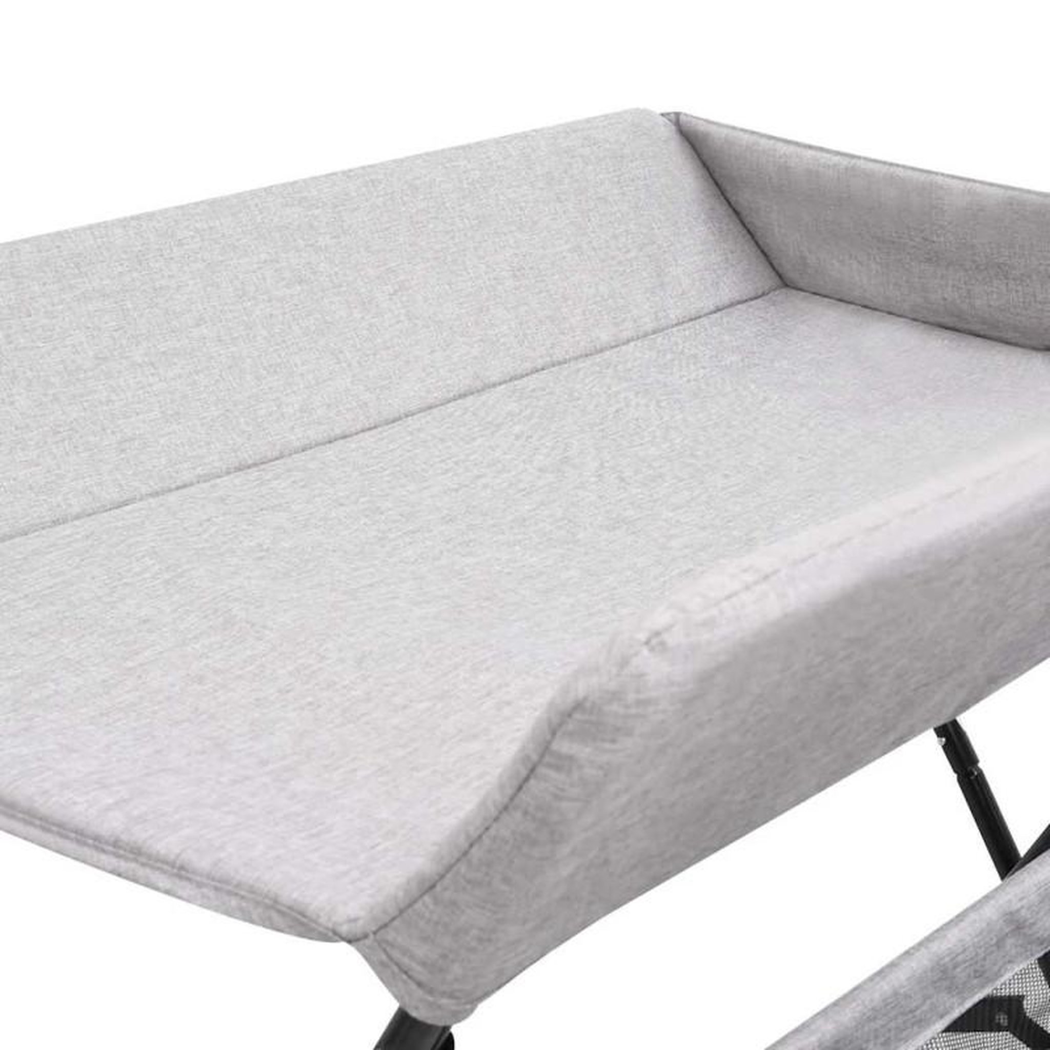 Voir la diapositive 6 : VIDAXL Table à langer Gris clair Fer