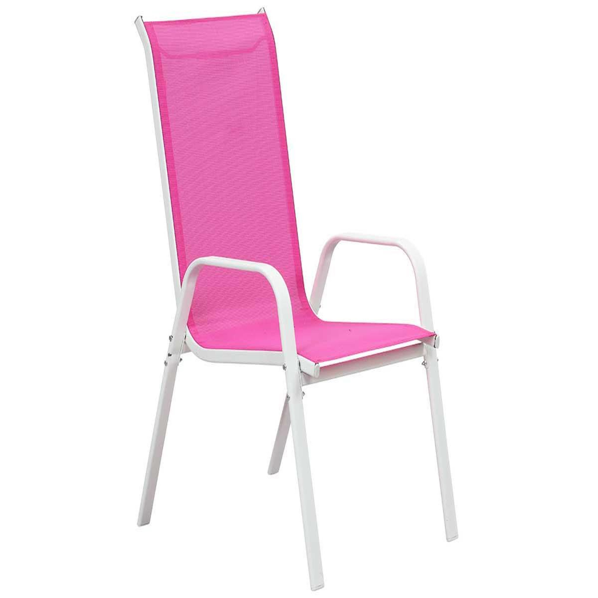 Voir la diapositive 4 : Habitat et Jardin Fauteuil jardin Textilène  Cordoba  - Phoenix - Gris clair - Lot de 4