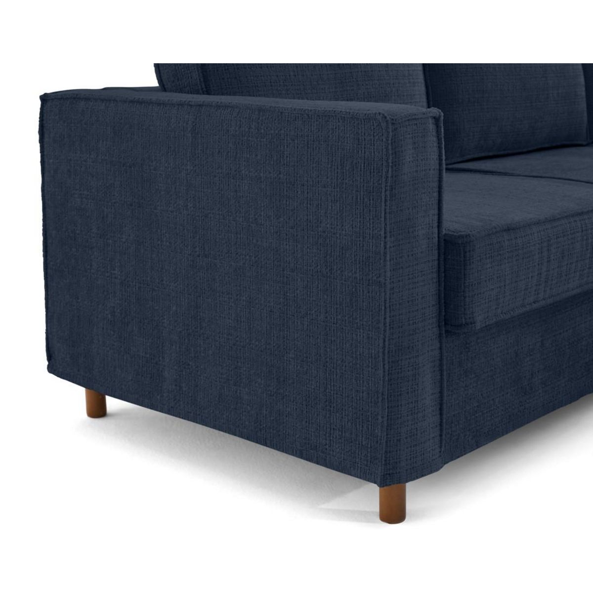 LISA DESIGN Jake - canapé déhoussable d'angle droit 5 places en velours texturé