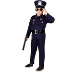 CLOWN REPUBLIC Déguisement policier musclé - garçon - 7/8 ans (122 à 128 cm)