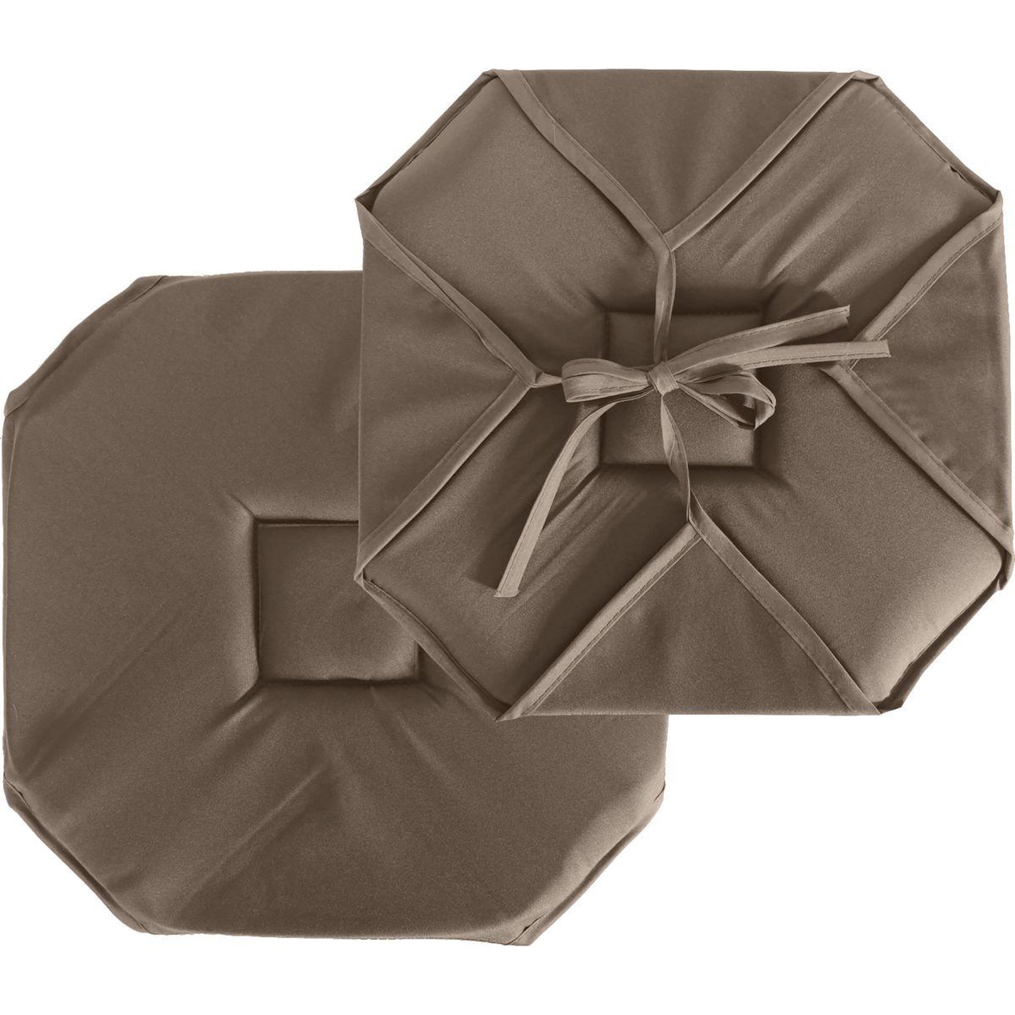 ENJOY HOME Galette de chaise uni  basic  40x40cm vison