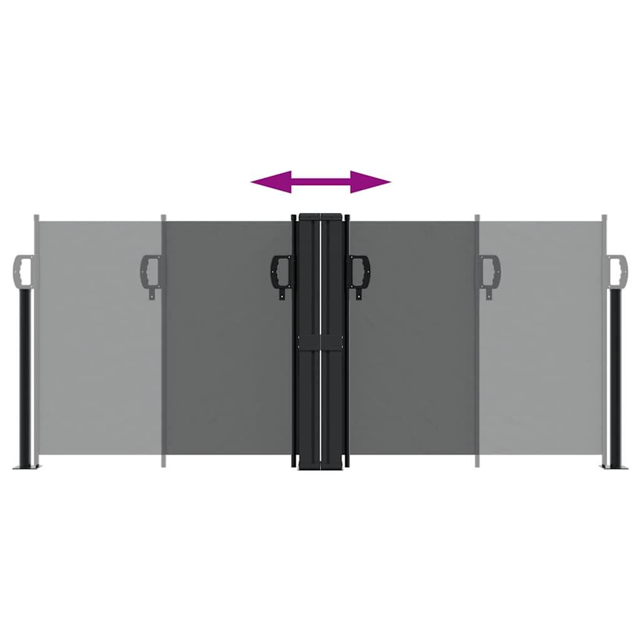 Voir la diapositive 5 : VIDAXL Auvent lateral retractable anthracite 100x600 cm