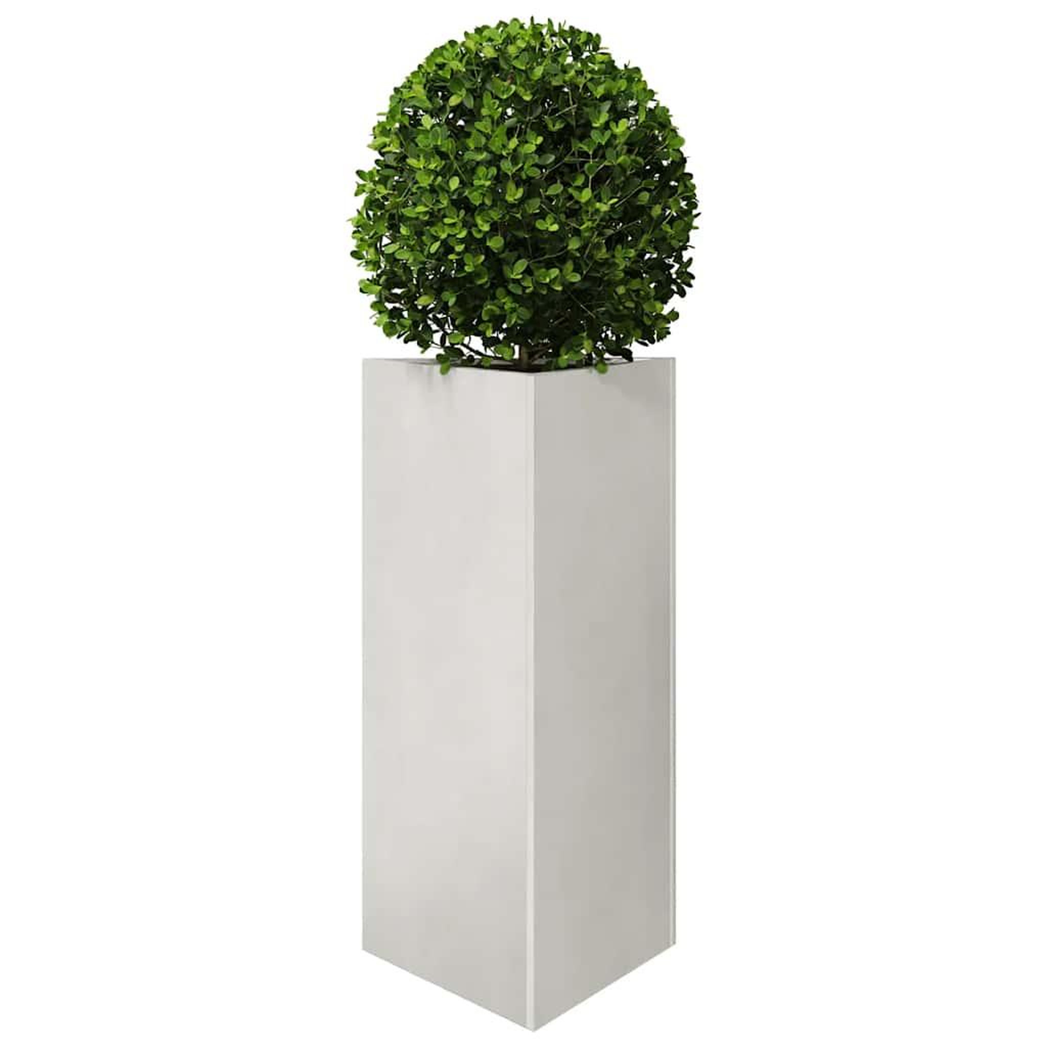 Voir la diapositive 4 : VIDAXL Jardinieres 2 pcs triangulaire 40x40x75 cm acier inoxydable