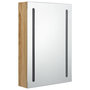 Voir la diapositive 3 : VIDAXL Armoire de salle de bain a miroir LED Chene 50x13x70 cm