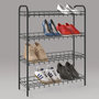 Voir la diapositive 1 : Metaltex Metaltex Etagere a chaussures a 4 niveaux Shoe 4 Noir