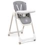 Voir la diapositive 2 : BEBELISSIMO Bebelissimo - Chaise haute évolutive bébé - Pliable - Compacte - Réglable hauteur - De 6 mois à 3 ans (15kg) - gris