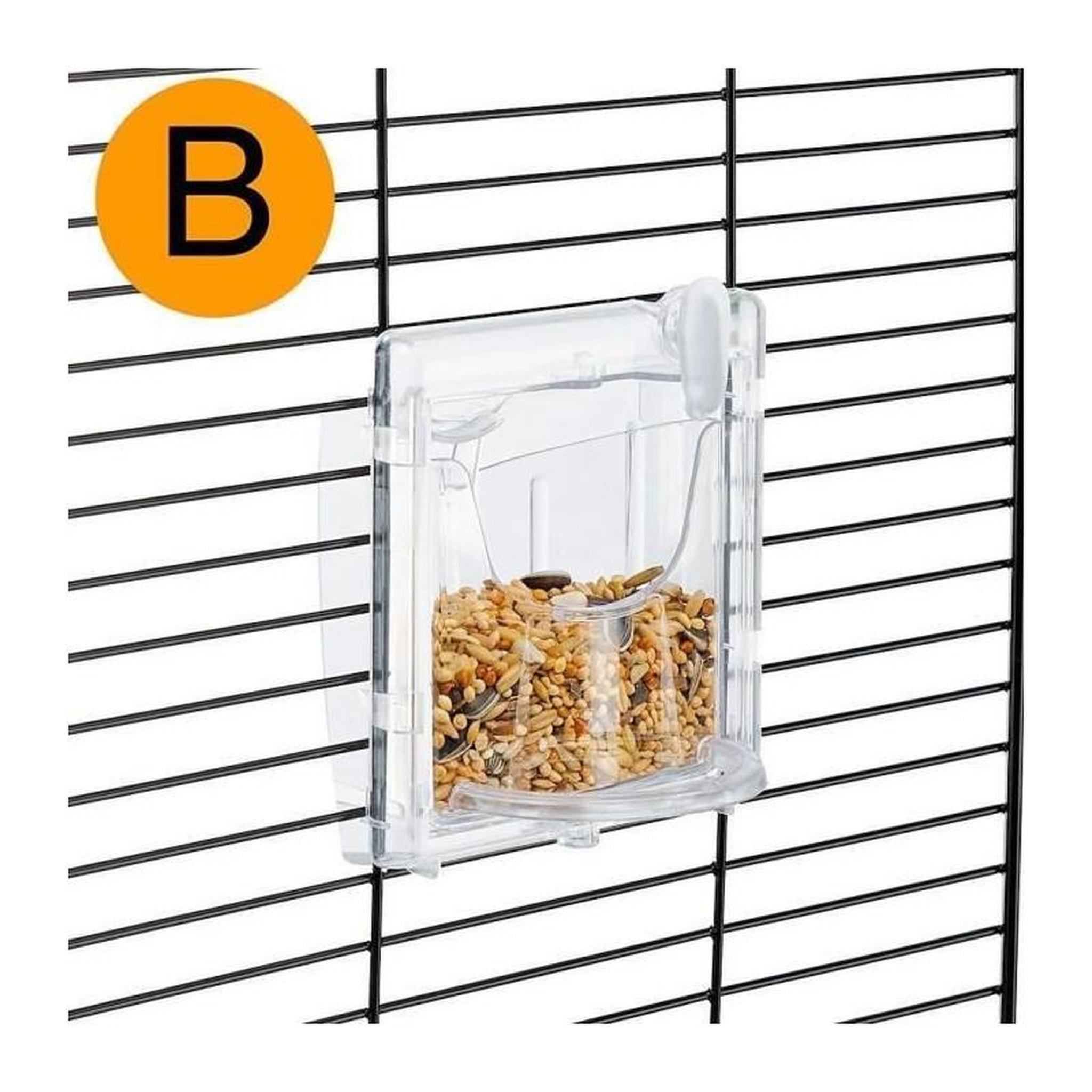 Voir la diapositive 3 : Ferplast Cage canaris - FERPLAST - PIANO 4 - 59 x 33 x 55 cm - Noir