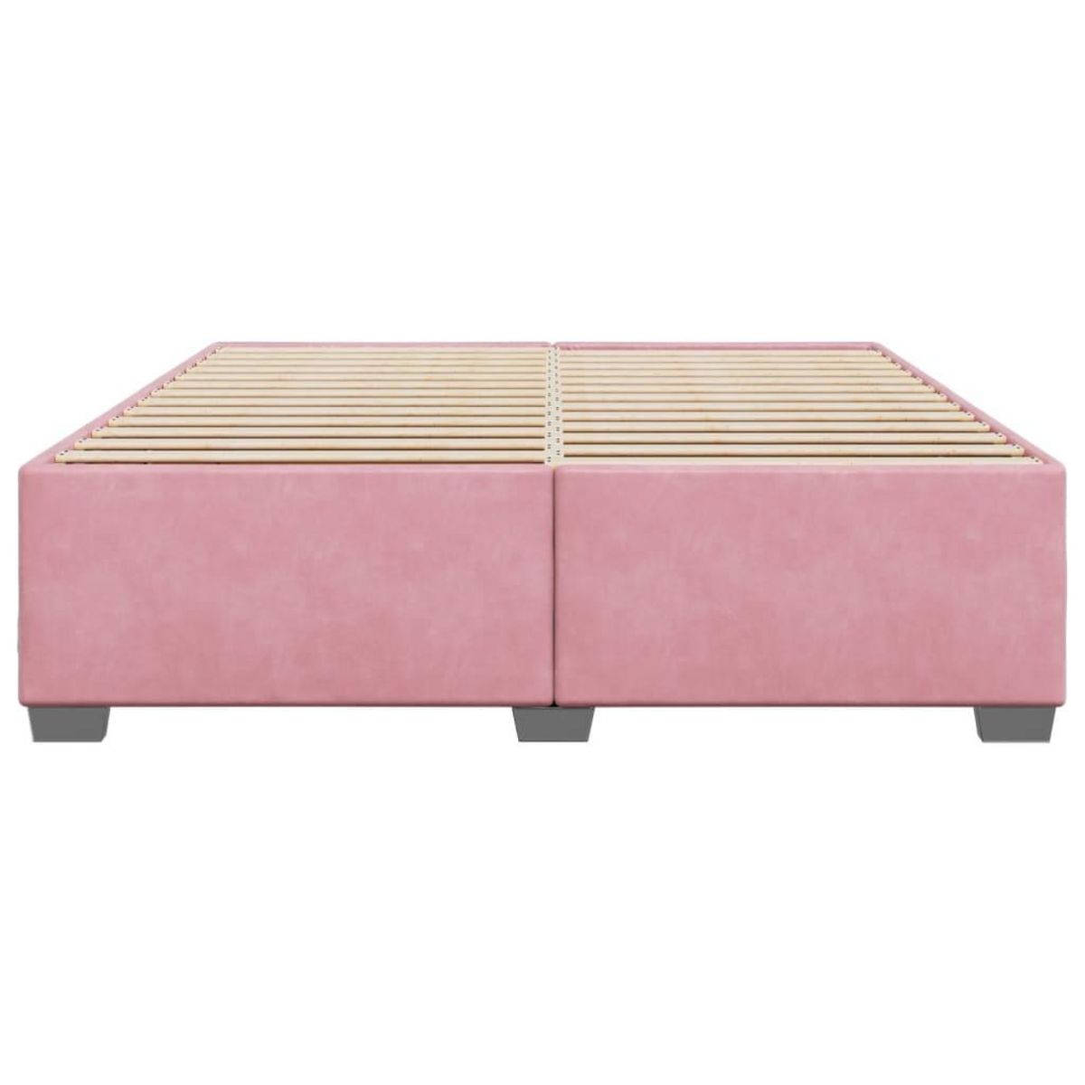 VIDAXL Cadre de lit sans matelas rose 180x200 cm velours