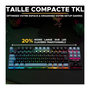 Voir la diapositive 3 : THE G-LAB Clavier Gamer - The G-Lab - KEYZ CAESIUM - RGB - Noir & gris - TKL