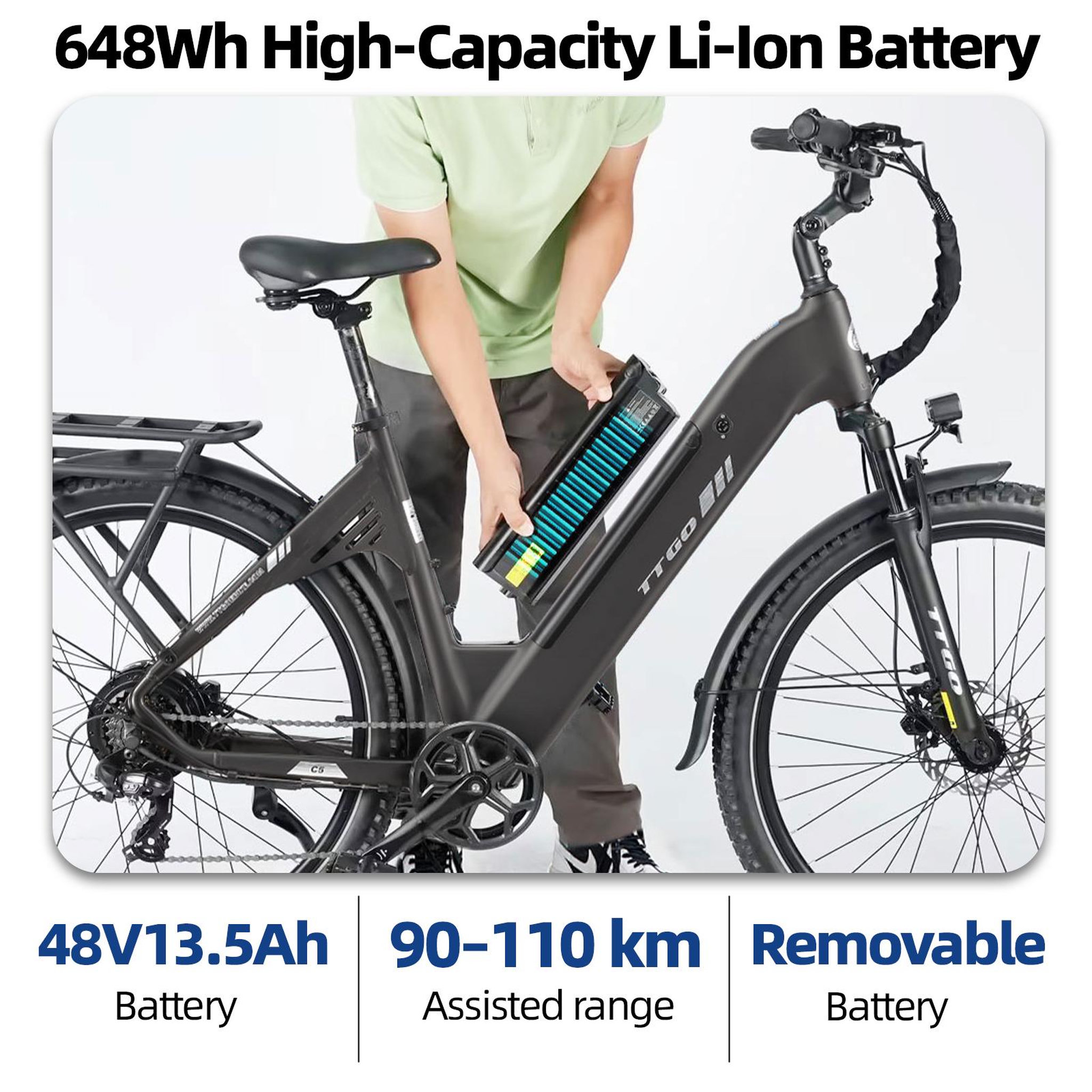 Voir la diapositive 5 : TTGO Vélo électrique TTGO C5 250 W