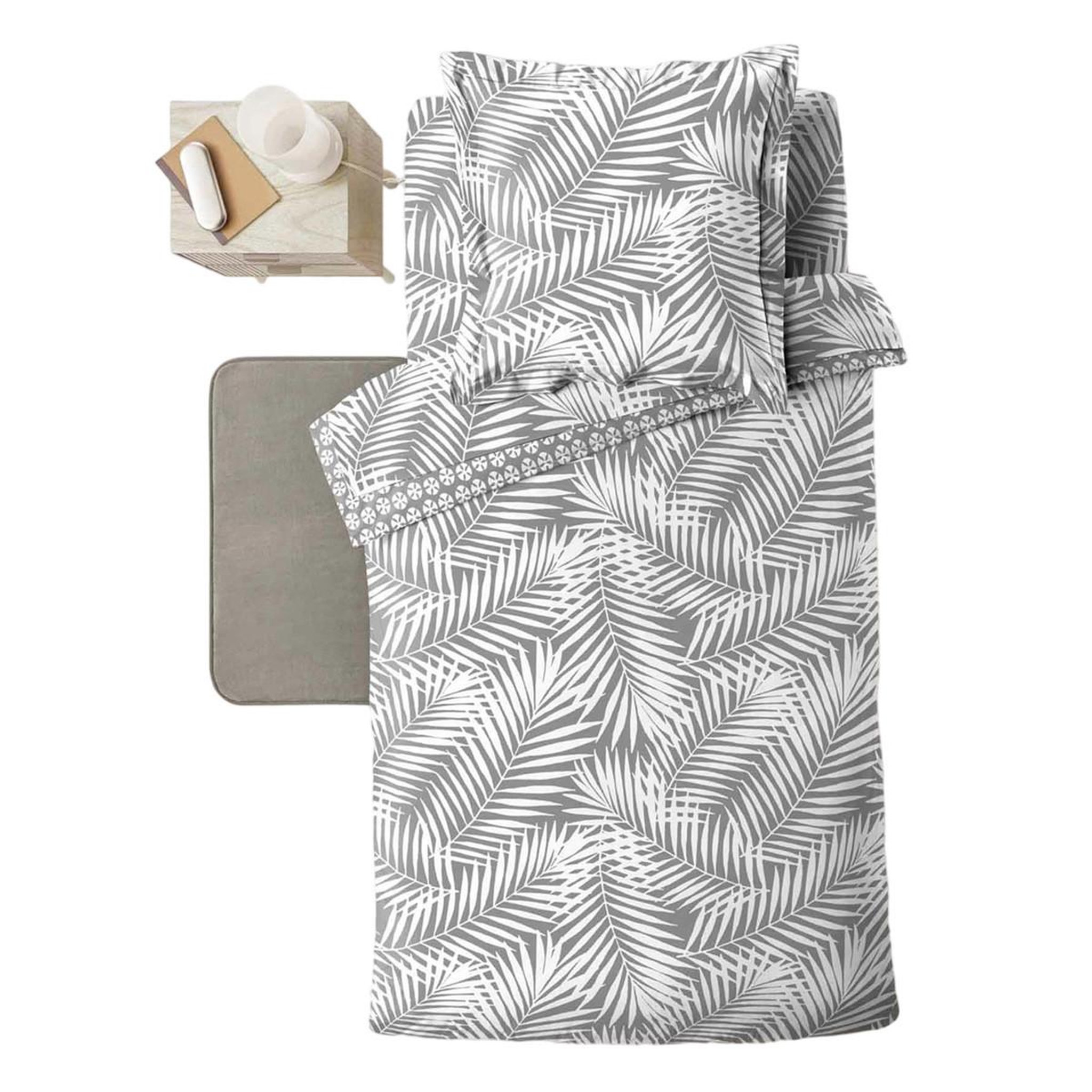 Douceur d'Intérieur Housse de couette  botania  140x200cm gris