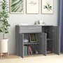 Voir la diapositive 3 : VIDAXL Buffet Sonoma gris 88x30x70 cm Bois d'ingenierie