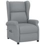 Voir la diapositive 3 : VIDAXL Fauteuil inclinable electrique a oreilles gris clair tissu