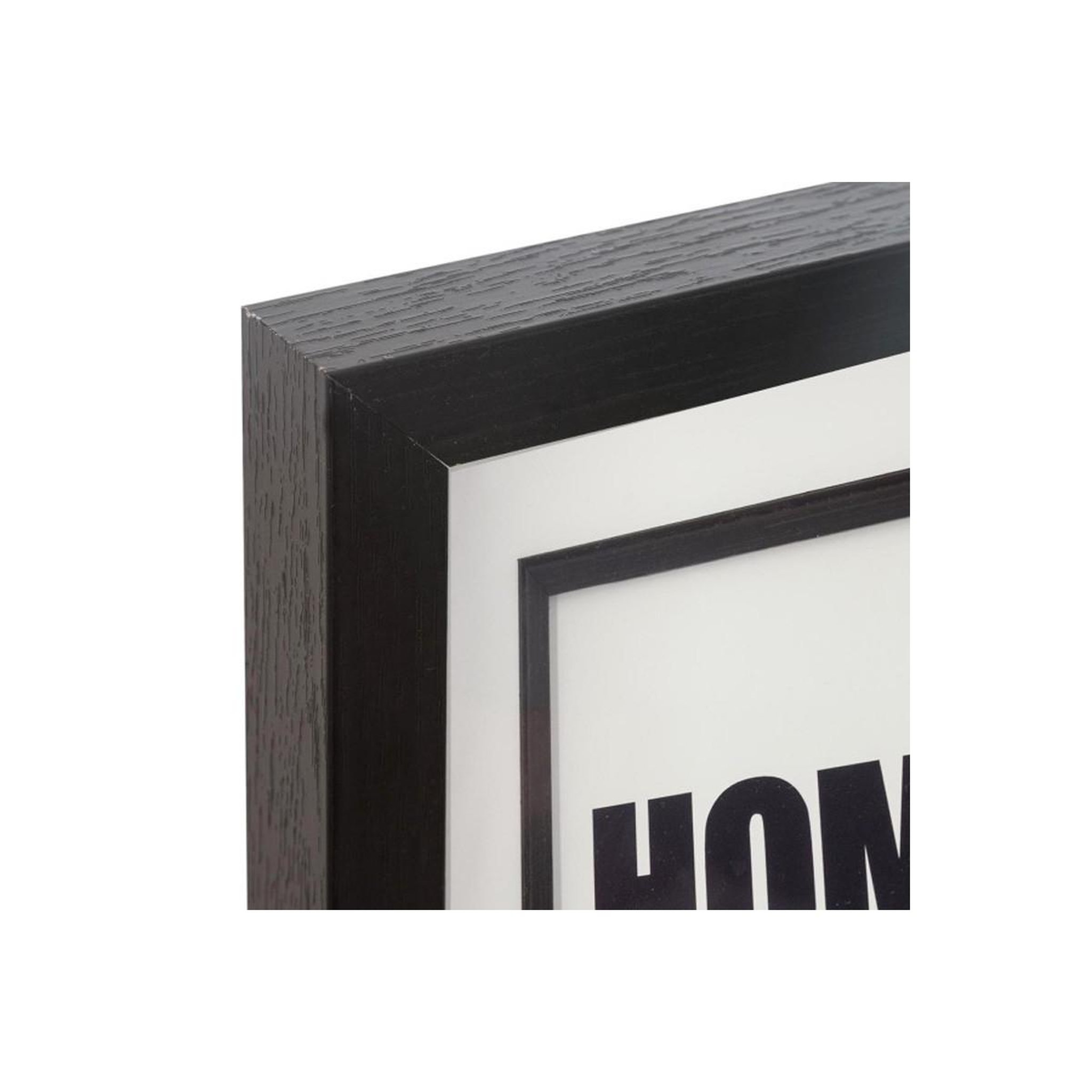 Voir la diapositive 3 : ATMOSPHERA Cadre Photo en Verre  Aedan  13x18cm Noir