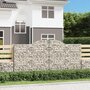 Voir la diapositive 1 : VIDAXL Paniers a gabions arques 8 pcs 300x50x140/160 cm fer galvanise