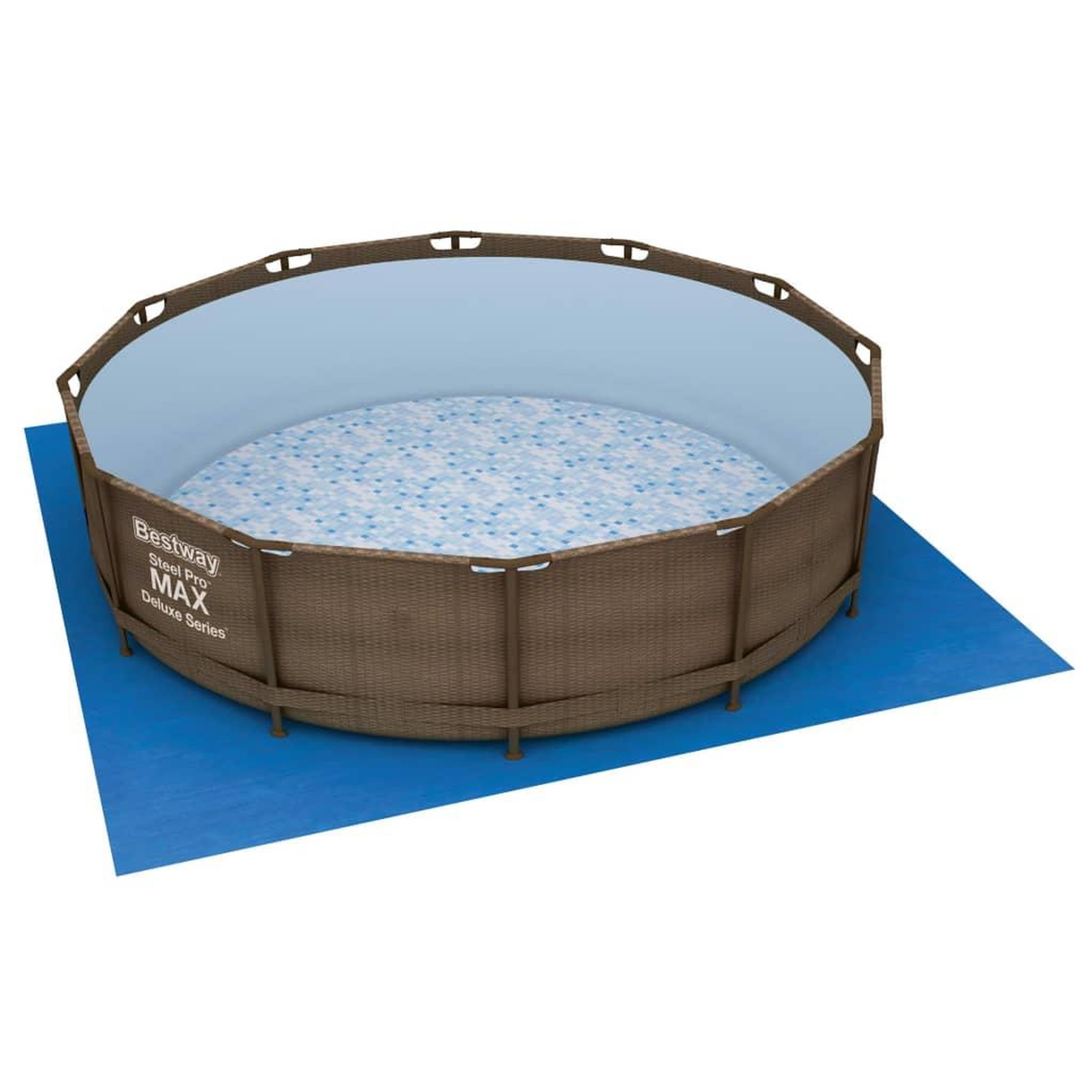 Voir la diapositive 4 : BESTWAY Bestway Tapis de sol pour piscine Flowclear 396x396 cm