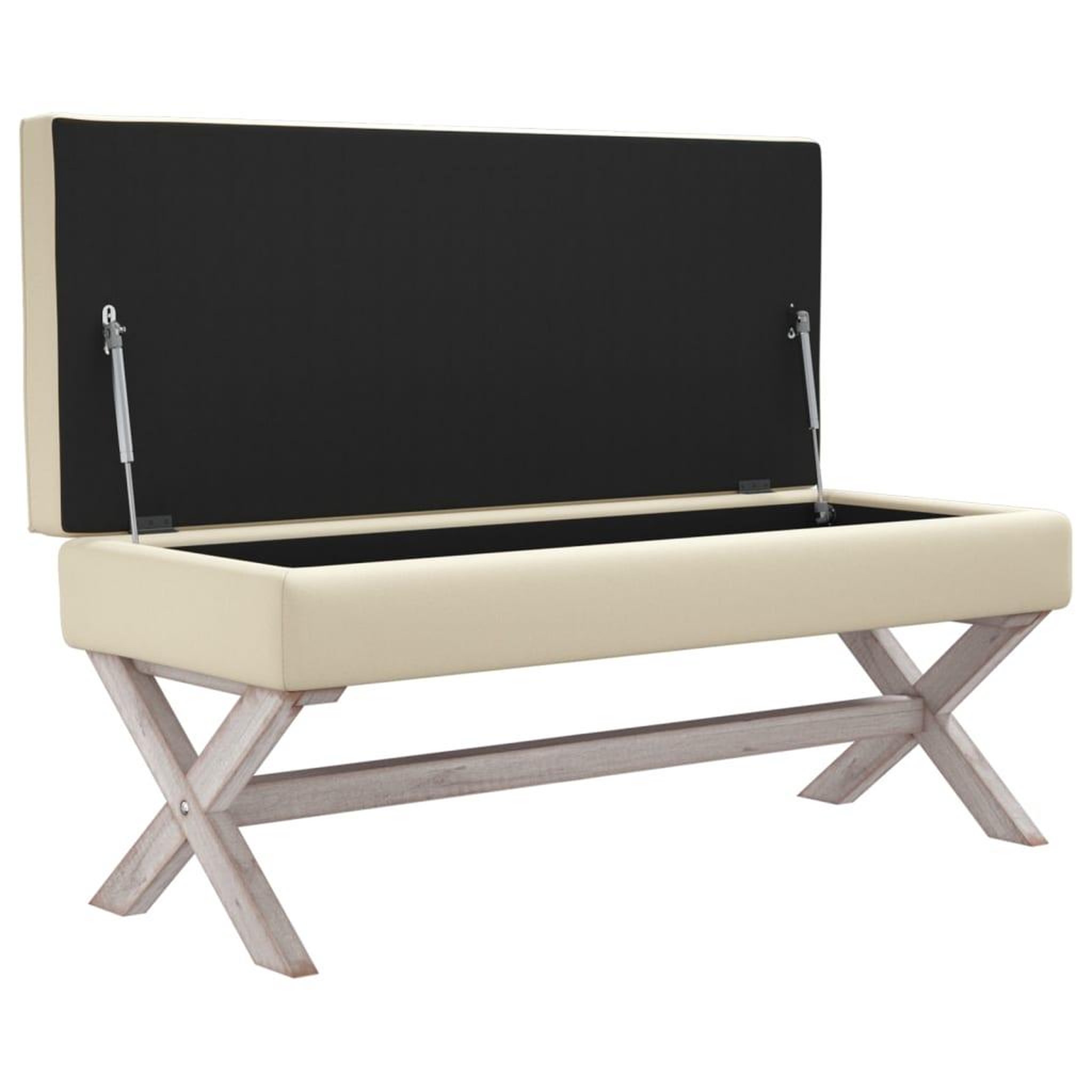 Voir la diapositive 4 : VIDAXL Tabouret de rangement 110x45x49 cm lin
