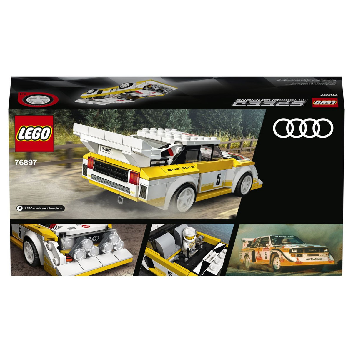 LEGO Speed 76897 - La Voiture Audi Sport quattro S1 1985