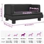 Voir la diapositive 6 : VIDAXL Lit pour chien noir 60x40x30 cm similicuir
