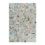 Voir la diapositive 1 : Paris Prix Tapis en Cuir Effet Métallique  Rocket  Multicolore