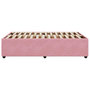 Voir la diapositive 5 : VIDAXL Cadre de lit sans matelas rose 120x190 cm velours