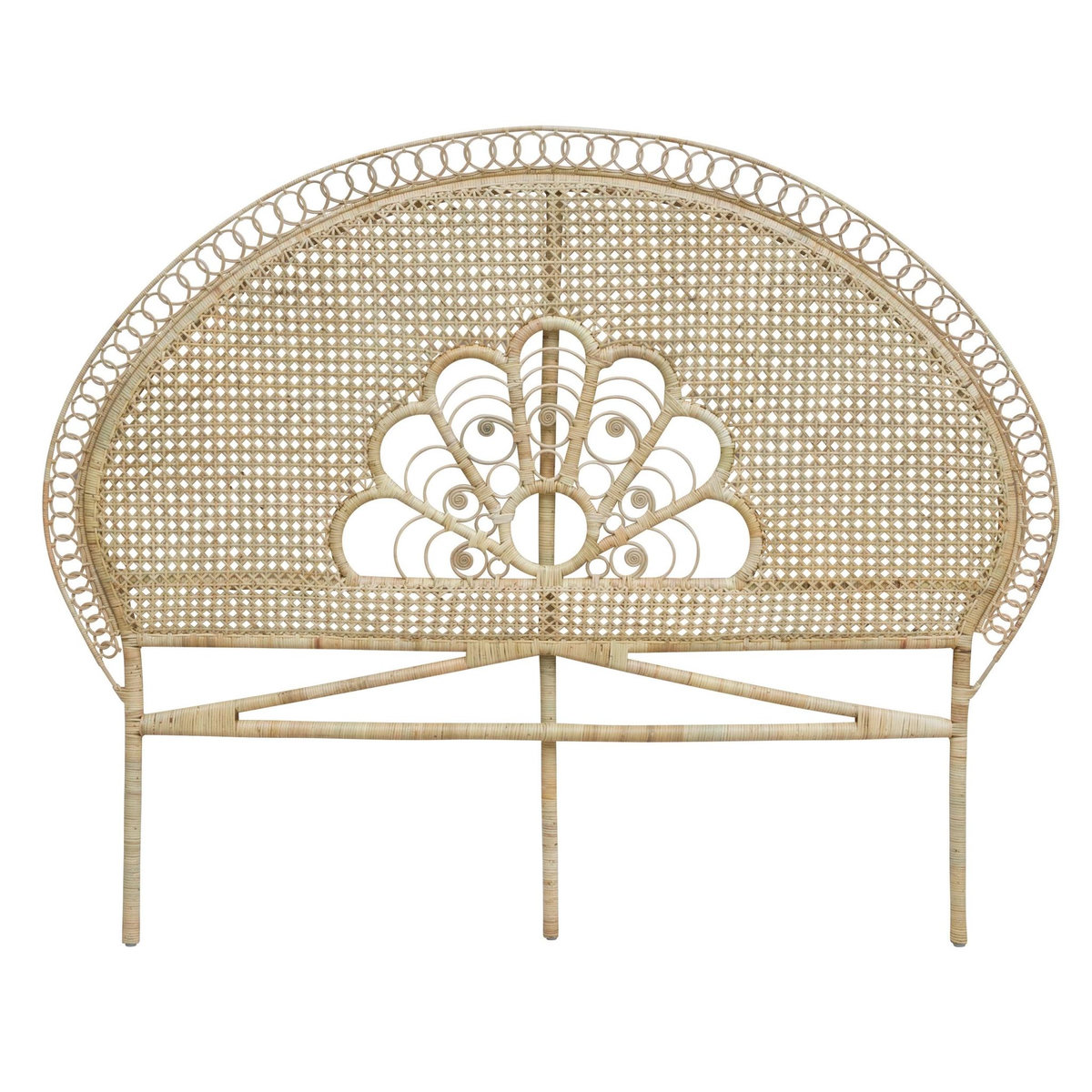 Rendez vous déco Tête de lit 140 cm en rotin naturel - Gabriella