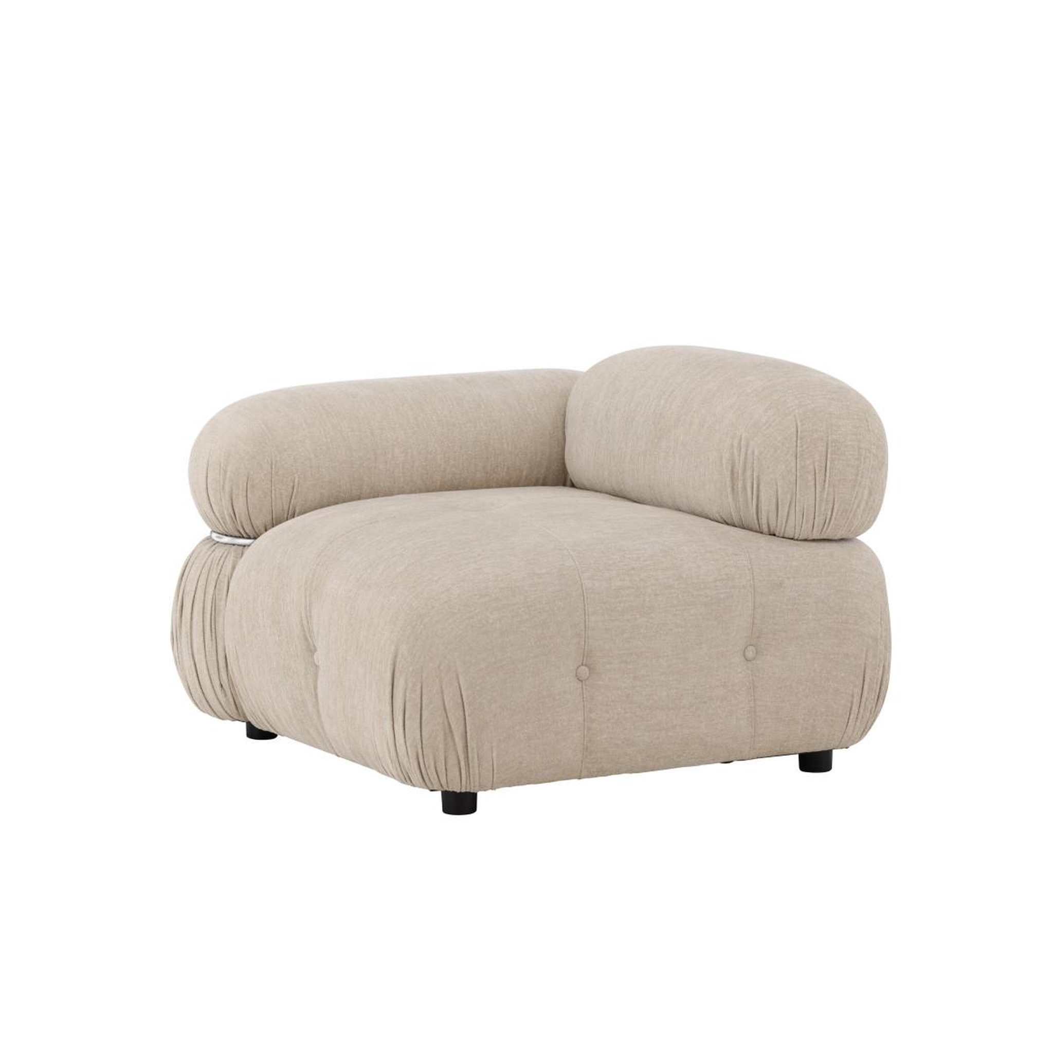 Voir la diapositive 4 : Paris Prix Module canapé d'angle droit  mika  95cm beige