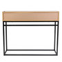 Voir la diapositive 4 : Paris Prix Console 2 Tiroirs Design  Abbott  100cm Naturel