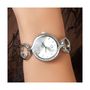 Voir la diapositive 2 : SC CRYSTAL Montre Maeva argentée SC Crystal ornée de Cristaux scintillants