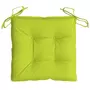VIDAXL Coussins de chaise 4 pcs vert brillant 50x50x7 cm tissu oxford