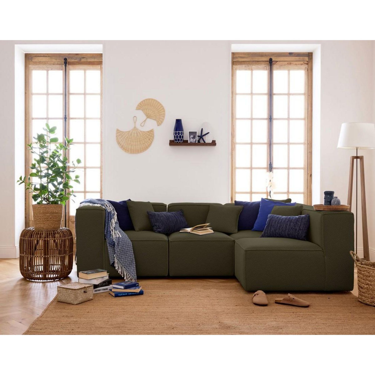 LISA DESIGN Arty - module d'assise - en tissu mailles 3d