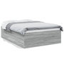 Voir la diapositive 2 : VIDAXL Cadre de lit sans matelas sonoma gris 140x190 cm