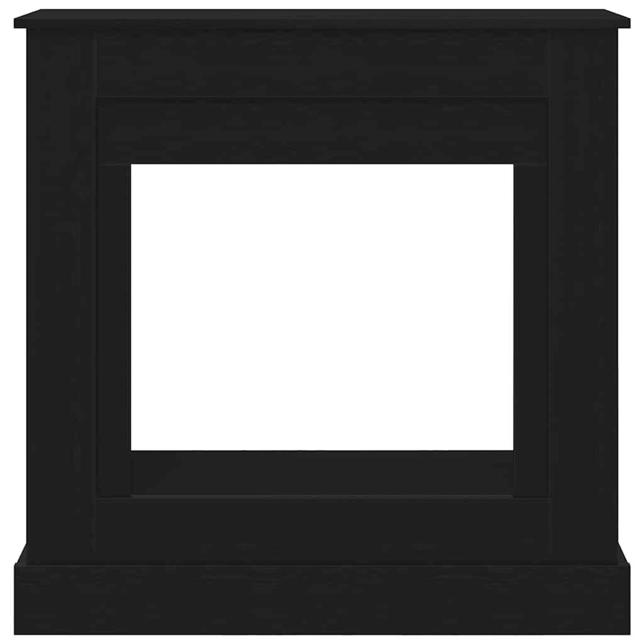 Voir la diapositive 5 : VIDAXL Cadre de cheminee chene noir 90x30x90 cm bois d'ingenierie