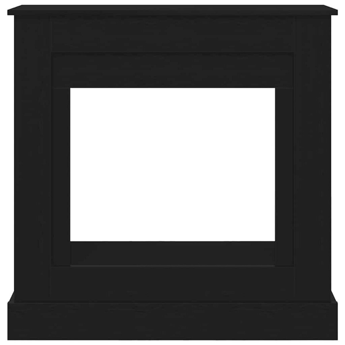 VIDAXL Cadre de cheminee chene noir 90x30x90 cm bois d'ingenierie