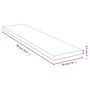Voir la diapositive 5 : VIDAXL Etagere murale 80x20x2,5 cm bambou